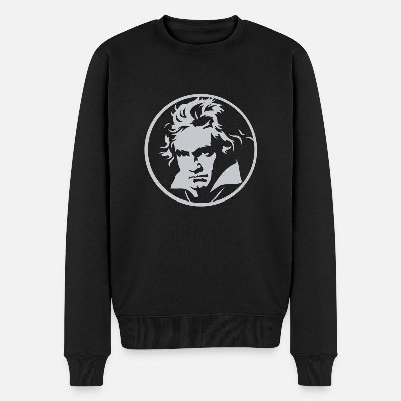 Roll Over Beethoven (négatif) - Pull Premium bio Homme - noir