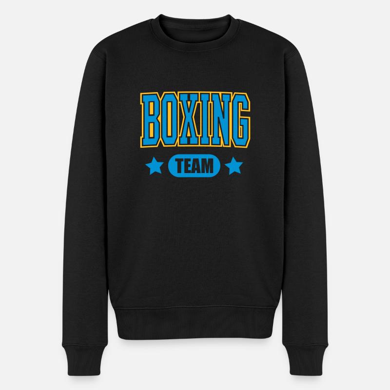 BOXING TEAM - Männer Premium Bio Pullover - Schwarz