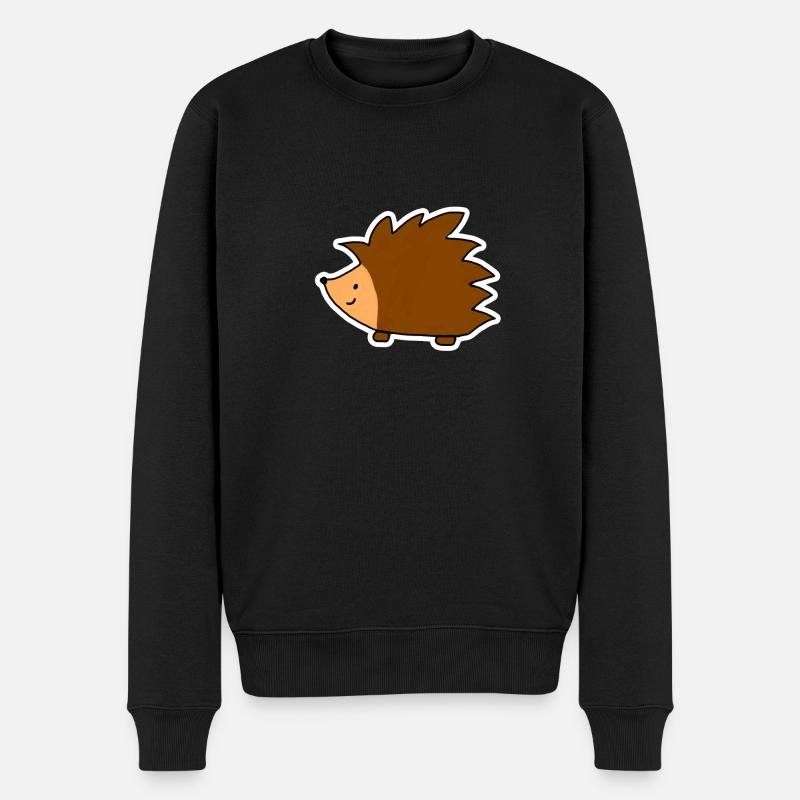 Igel - Männer Premium Bio Pullover - Schwarz