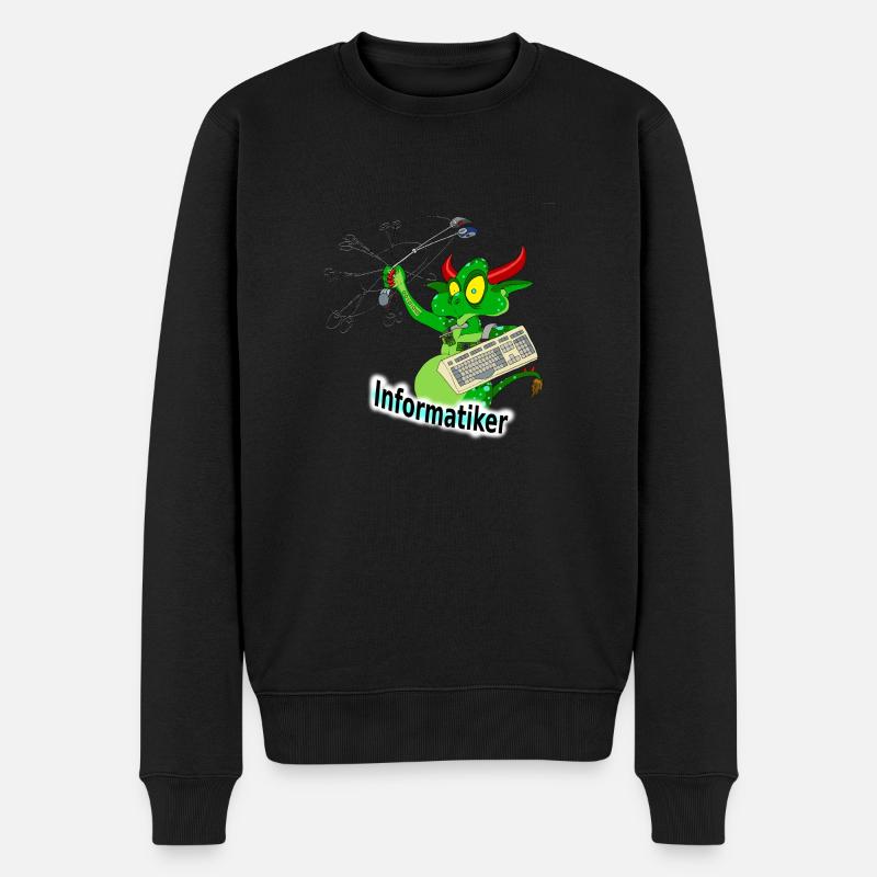 Informaticien - Pull Premium bio Homme - noir