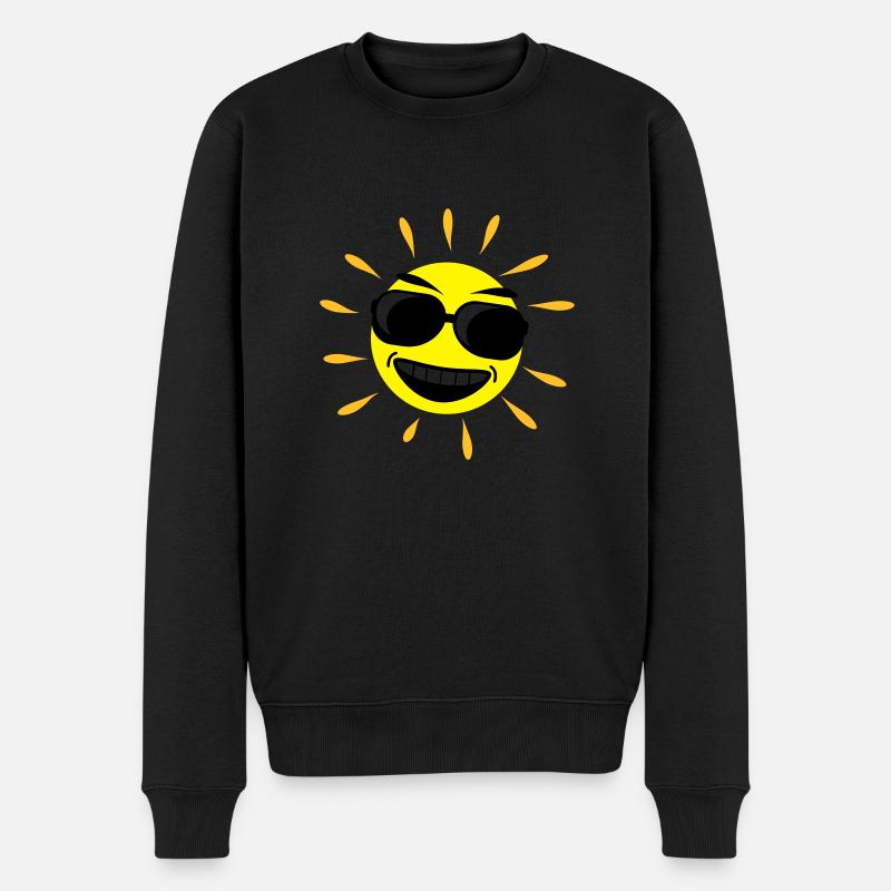 sun_shine_cool_f3 - Pull Premium bio Homme - noir