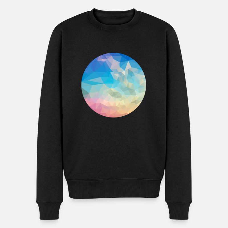 Abstract - Männer Premium Bio Pullover - Schwarz