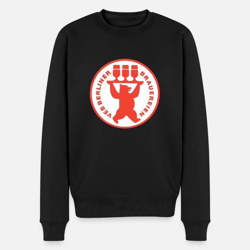 VEB Berliner Brauerein - Männer Premium Bio Pullover - Schwarz