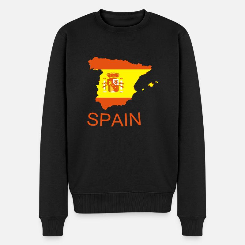 spain - Männer Premium Bio Pullover - Schwarz