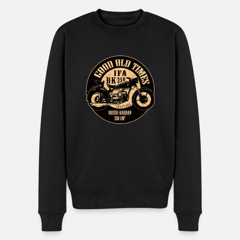 Good Old Times - Männer Premium Bio Pullover - Schwarz