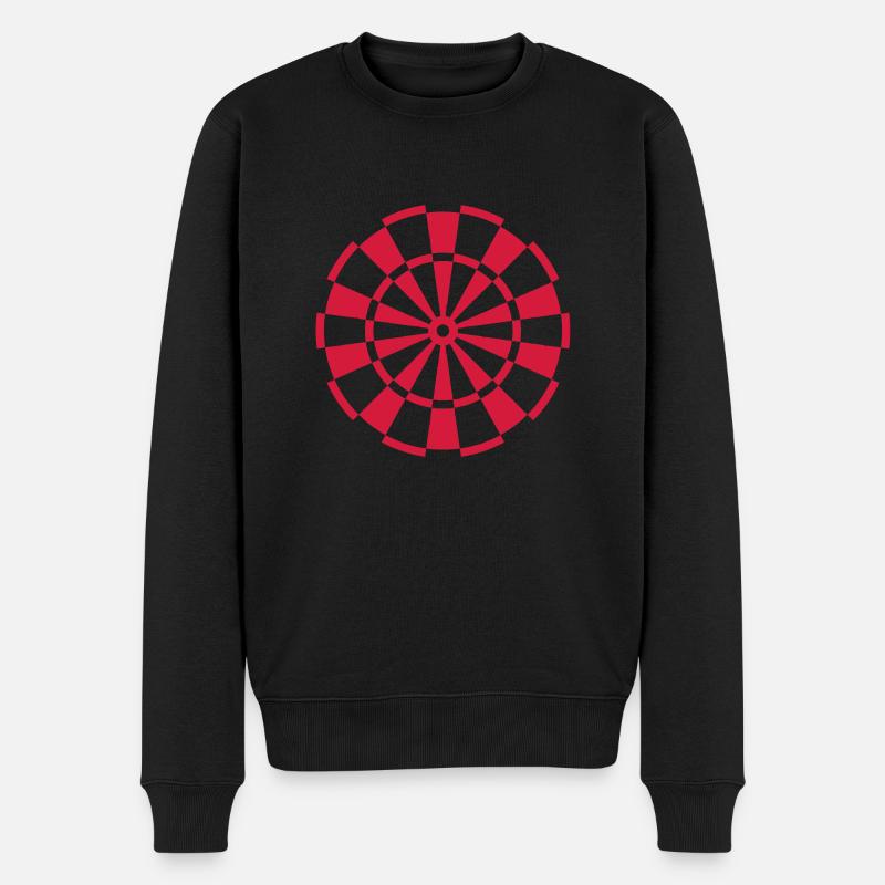 Dart Board Design - Männer Premium Bio Pullover - Schwarz