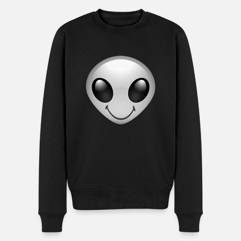 Smiley Alien - Pull Premium bio Homme - noir