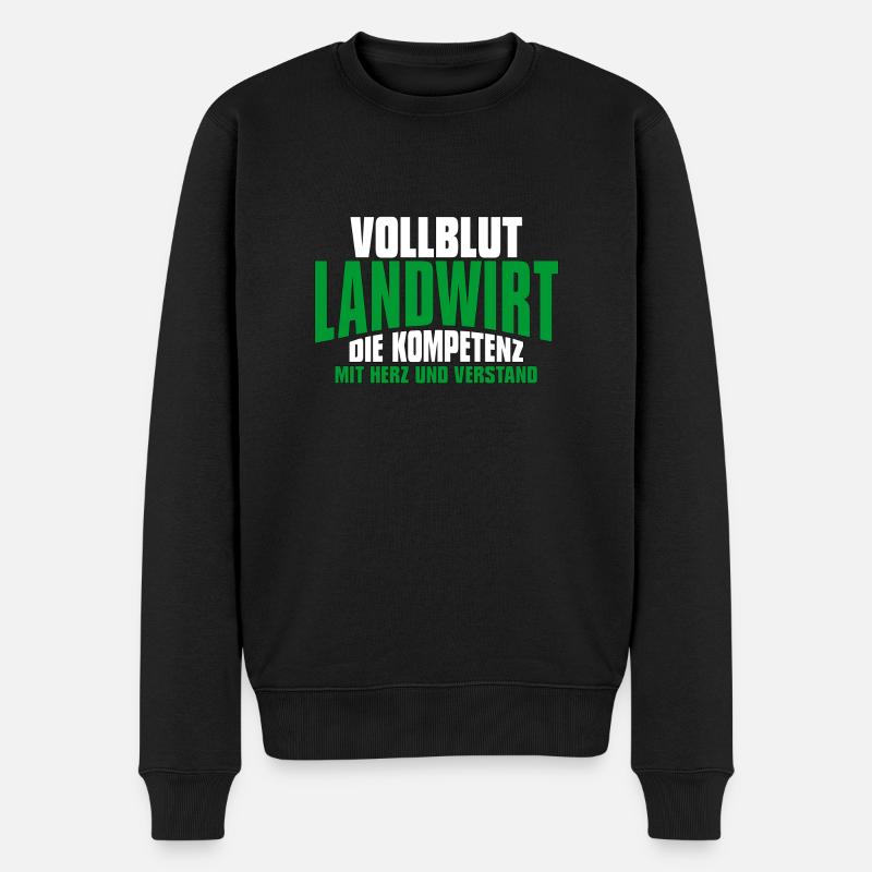 Landwirt Landwirte Bauer Geburtstag Geschenk - Männer Premium Bio Pullover - Schwarz