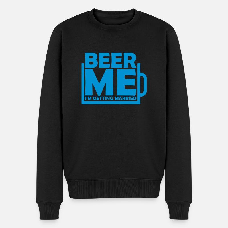 Beer Me Me marier - Pull Premium bio Homme - noir
