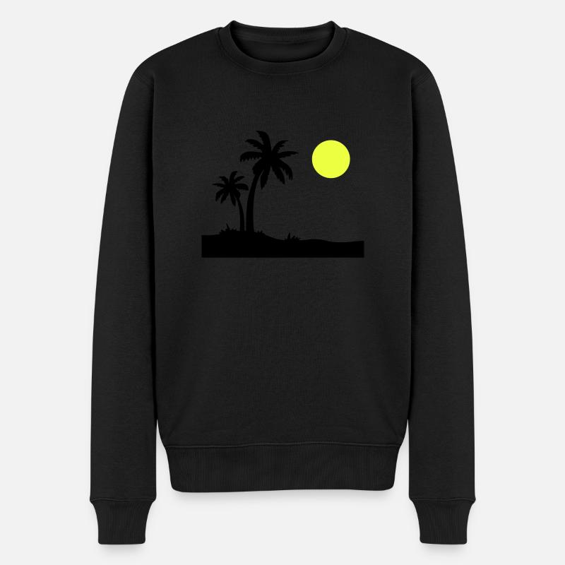 Île Palm - Pull Premium bio Homme - noir