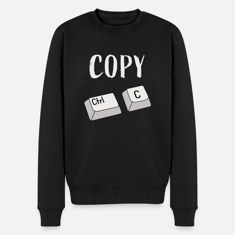 Ctrl C Copier - Pull Premium bio Homme - noir