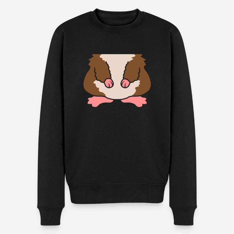 Verkleidung lustiger Hamster Körper - Männer Premium Bio Pullover - Schwarz