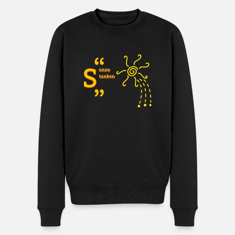 soleil - Pull Premium bio Homme - noir