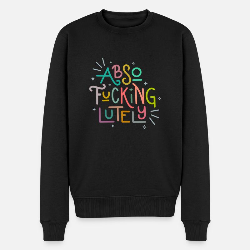 Absofuckinglument - Pull Premium bio Homme - noir