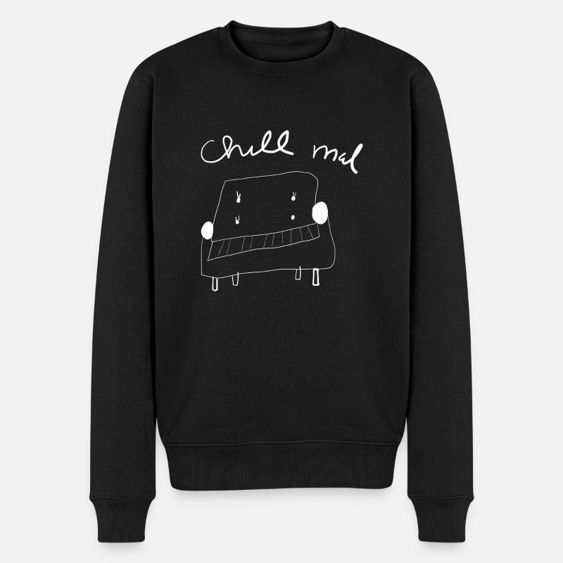 Chill mal Sofa - Männer Premium Bio Pullover - Schwarz