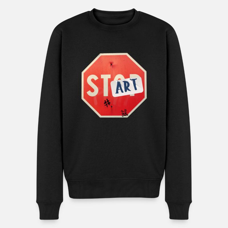 Commencer l’art - Pull Premium bio Homme - noir