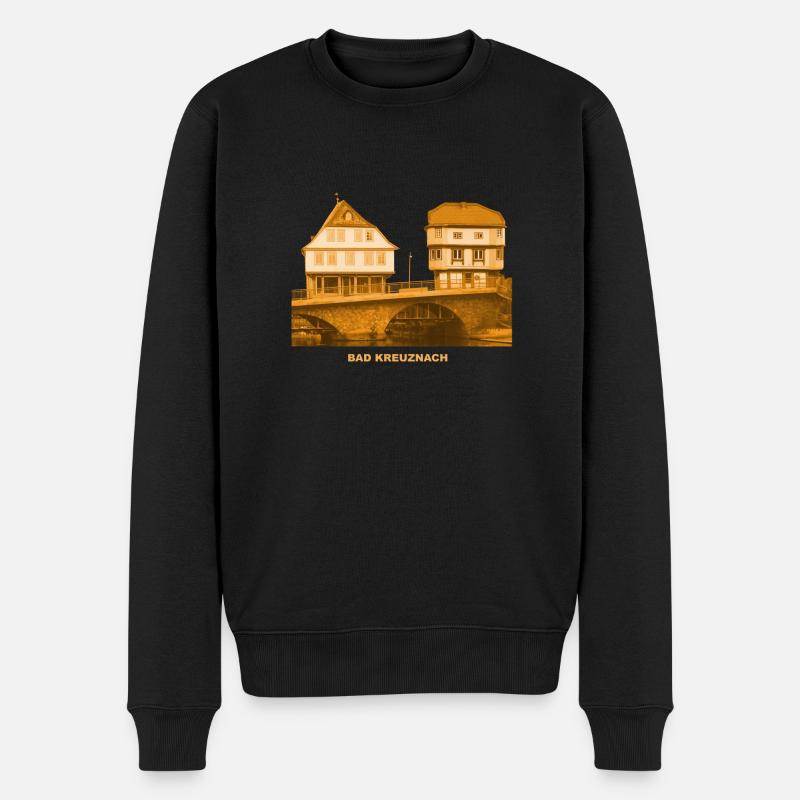 Bad Kreuznach Brückenhäuser Rheinland-Pfalz - Männer Premium Bio Pullover - Schwarz
