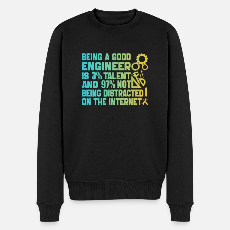 Funny Engineer Men Women Mechanical Engineering - Pull Premium bio Homme - noir