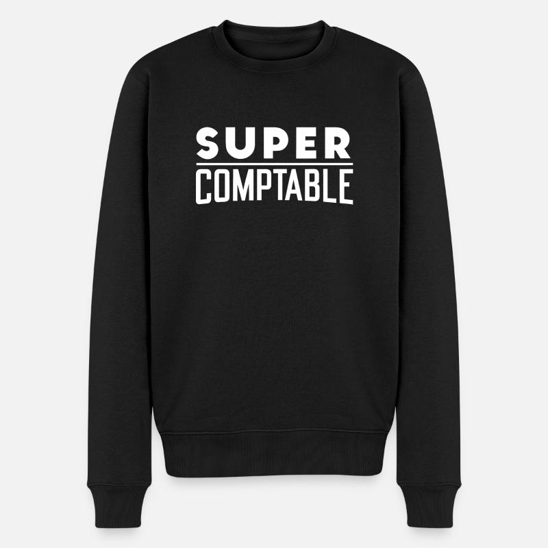 Super comptable - Pull Premium bio Homme - noir