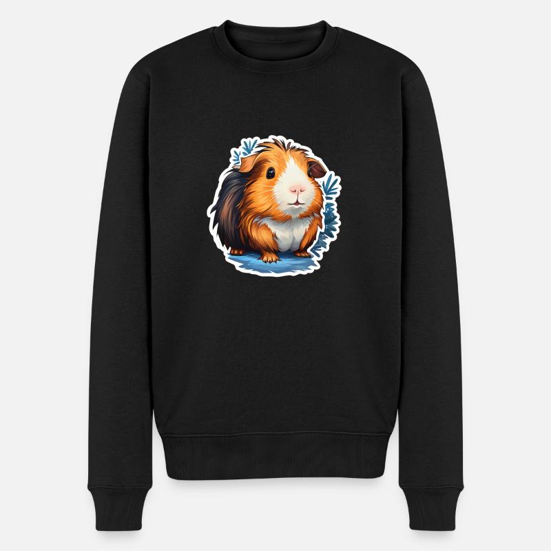 Meeri Wutz - Männer Premium Bio Pullover - Schwarz
