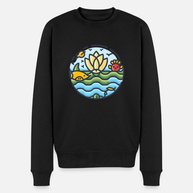 Marine Conservation - Pull Premium bio Homme - noir