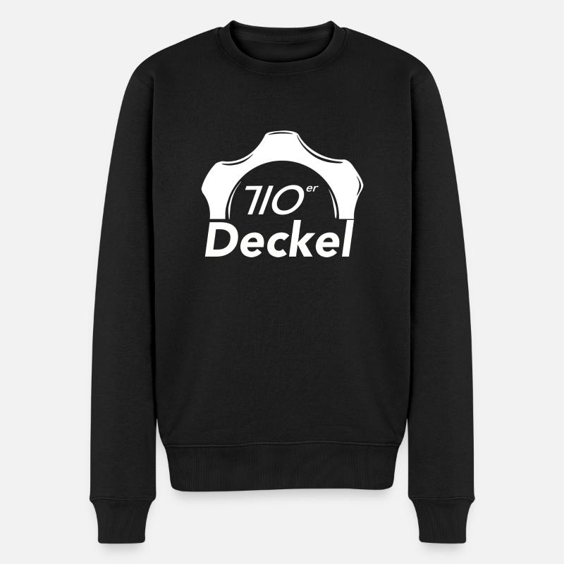 710 Couvercles - Pull Premium bio Homme - noir