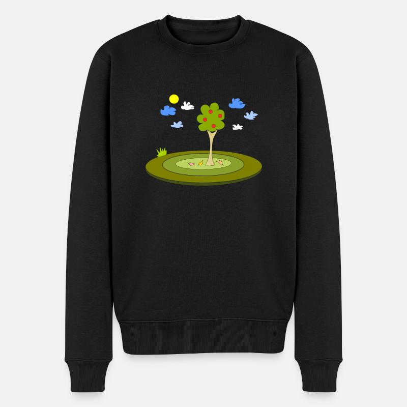 Naturstück - Männer Premium Bio Pullover - Schwarz