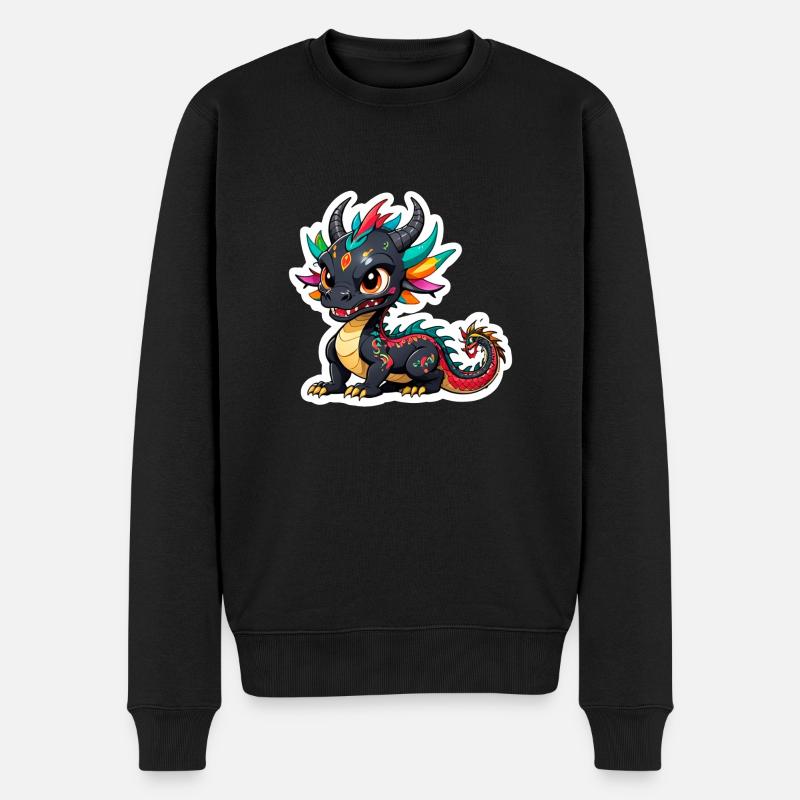 Adorable dragon chinois - Pull Premium bio Homme - noir