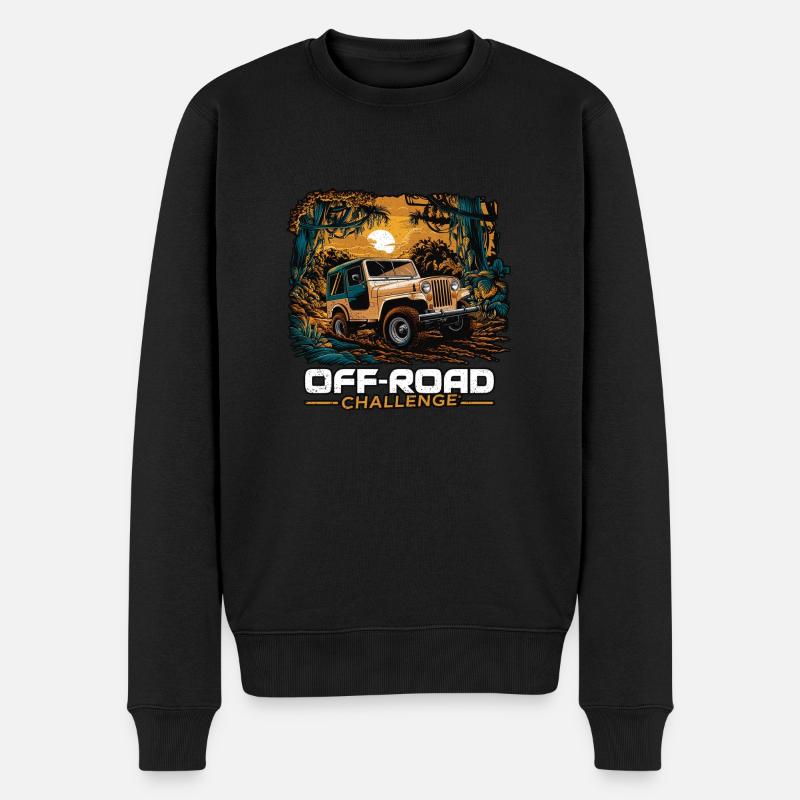 off road - 4x4 - tout terrain - Pull Premium bio Homme - noir