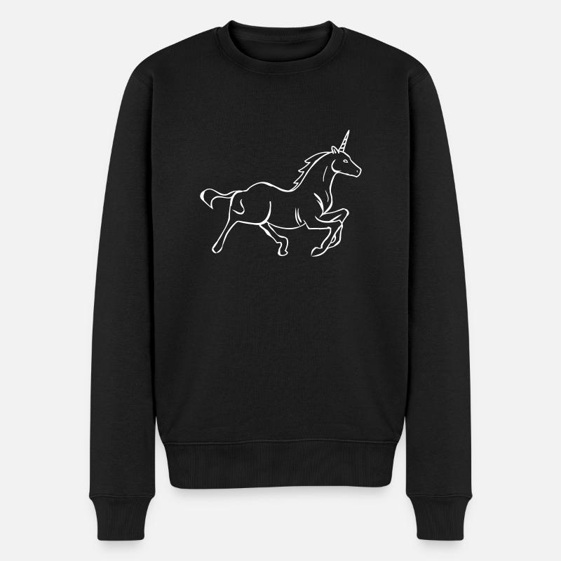 Licorne 1 - Pull Premium bio Homme - noir