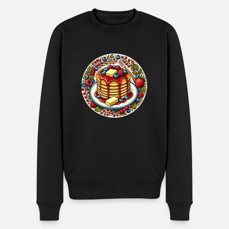 Crêpes Fruitées - Pull Premium bio Homme - noir
