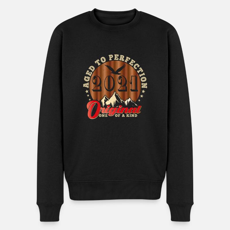 Ikonisches Jubiläum 2021 - Männer Premium Bio Pullover - Schwarz