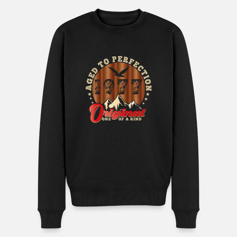 Anniversaire emblématique de 1977 - Pull Premium bio Homme - noir