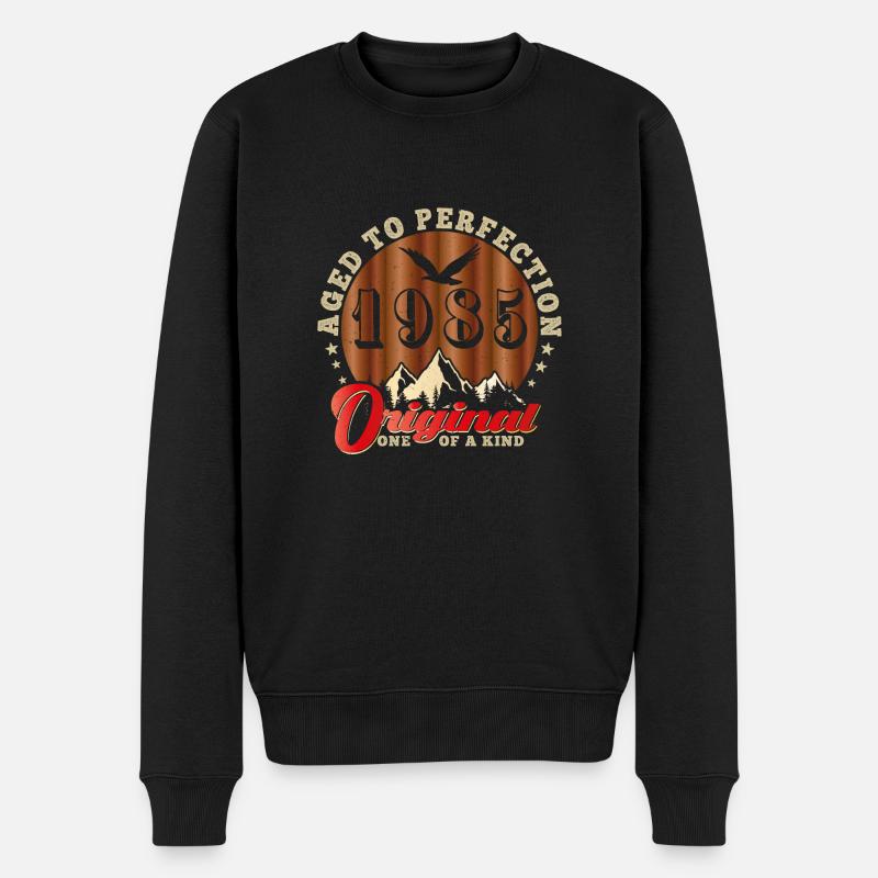 Anniversaire emblématique de 1985 - Pull Premium bio Homme - noir