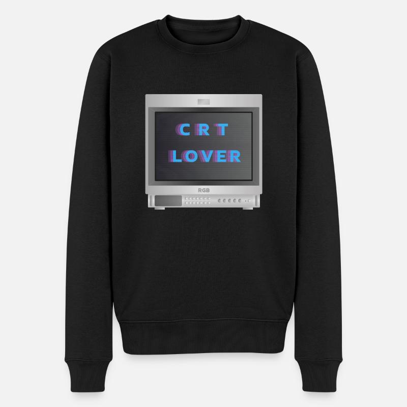 PVM Design - CRT Lover - Pull Premium bio Homme - noir