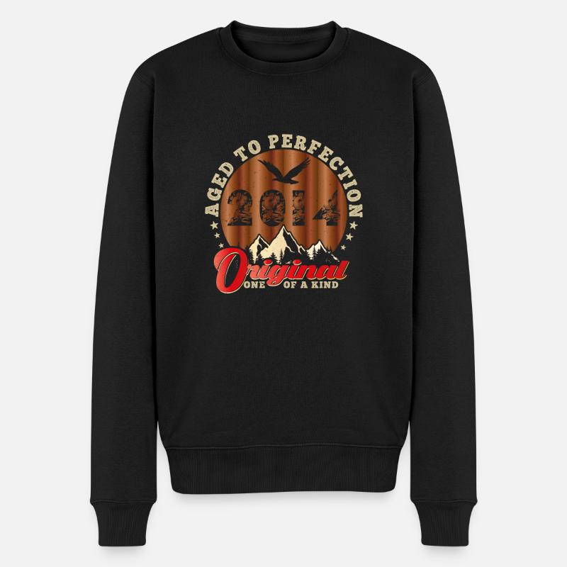 Ikonisches Jubiläum 2014 - Männer Premium Bio Pullover - Schwarz