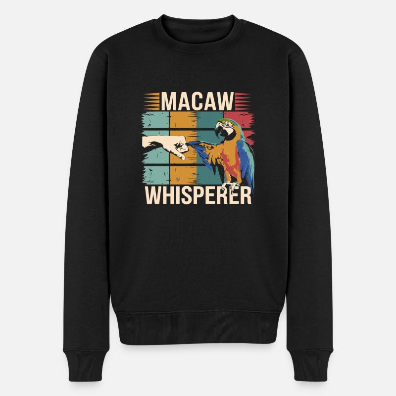 Humor til papegøjefans - Økologisk premium-sweatshirt til mænd - sort
