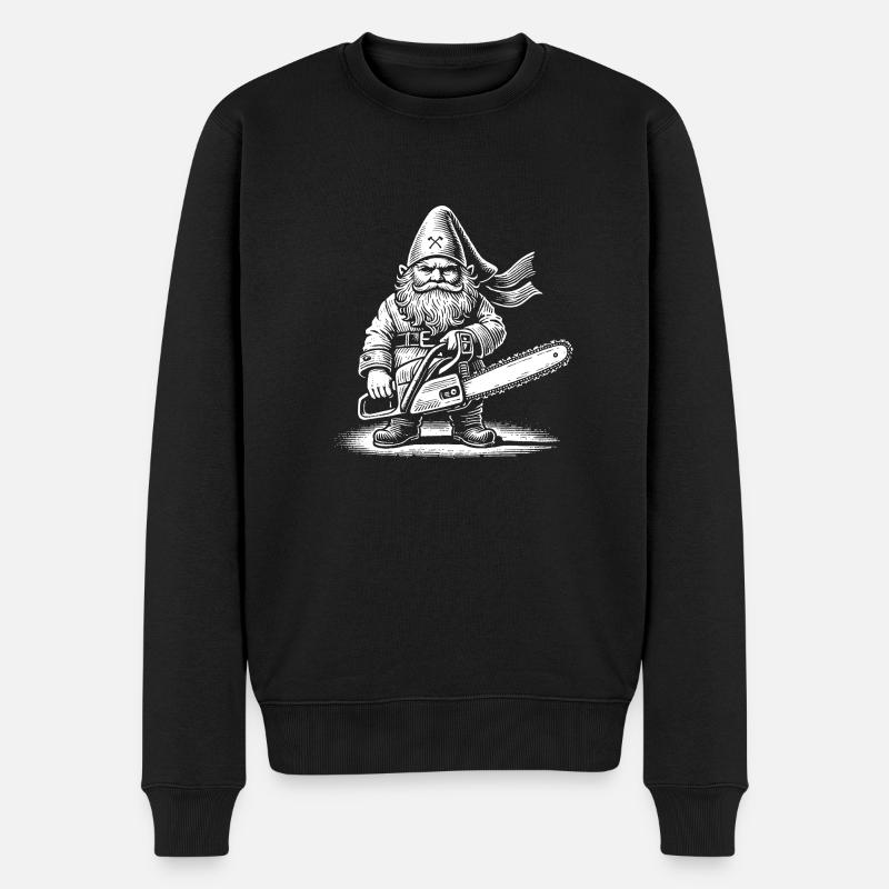 Holzfäller - Männer Premium Bio Pullover - Schwarz
