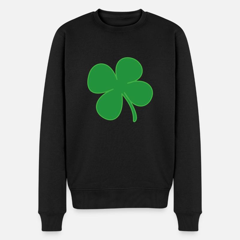 symbole trèfle irlandais - Pull Premium bio Homme - noir