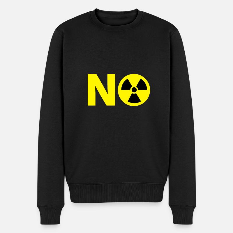 Atomkraft Nein Danke NO - Männer Premium Bio Pullover - Schwarz