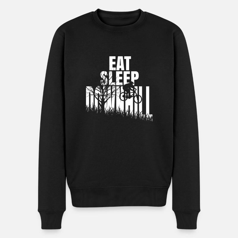 Downhill Geschenk Downhiller shirt - Männer Premium Bio Pullover - Schwarz