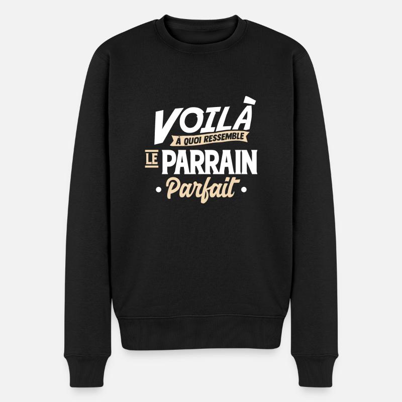 Le parrain parfait cool - Pull Premium bio Homme - noir