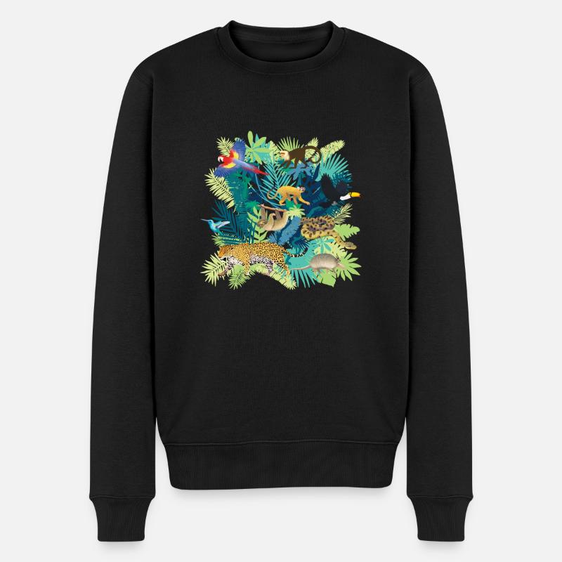 South America Jungle Light - Pull Premium bio Homme - noir