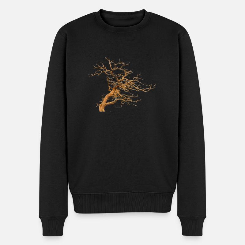 Baum - Männer Premium Bio Pullover - Schwarz