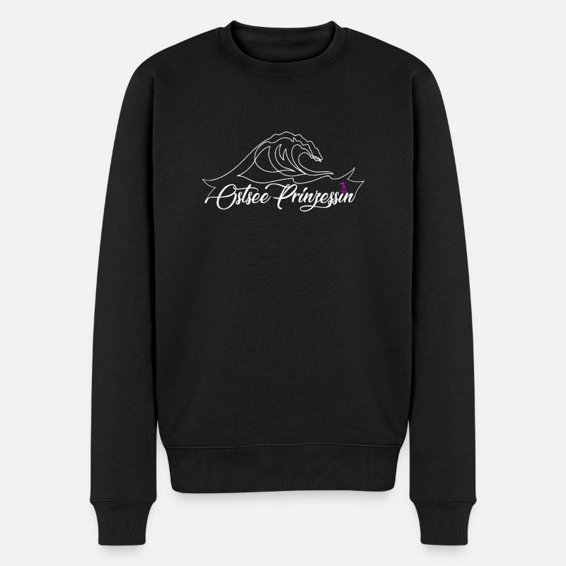 Ostseeprinzessin - Ostseeliebe - Männer Premium Bio Pullover - Schwarz