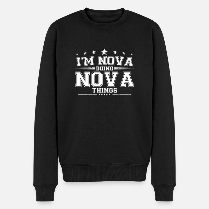 Nova - Pull Premium bio Homme - noir
