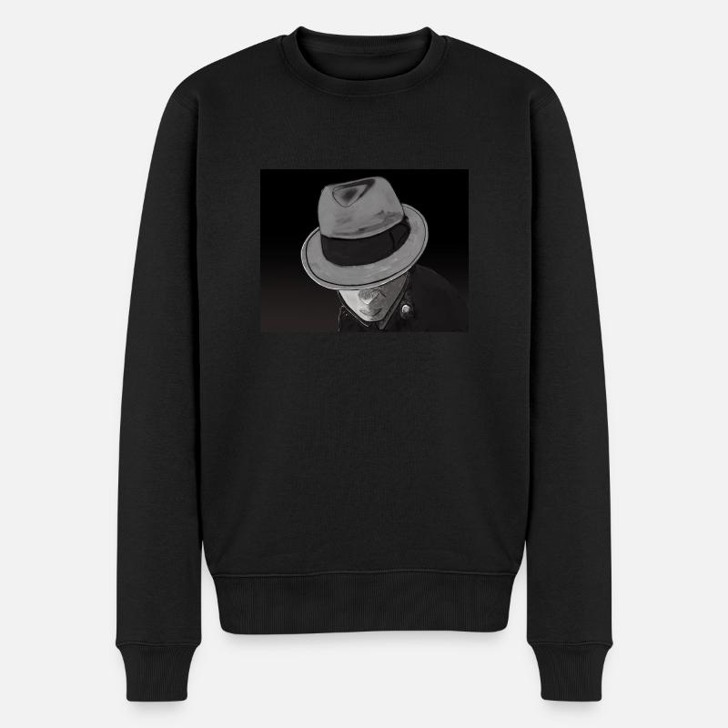 Film Noir - Männer Premium Bio Pullover - Schwarz