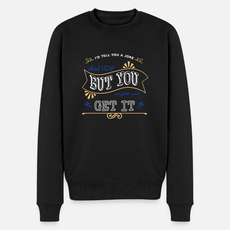 doigts géniaux cadeau d’anniversaire idée codes geek - Pull Premium bio Homme - noir