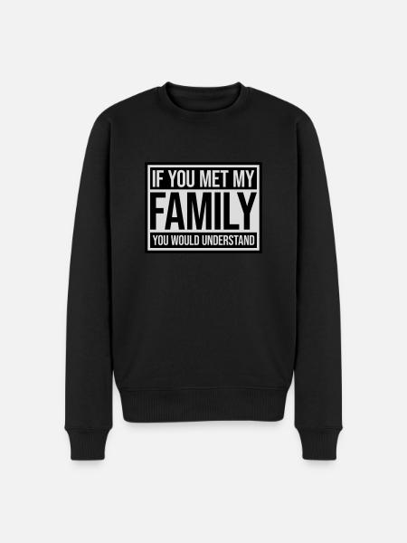 you would understand quote - Men's Premium Organic Jumper - black