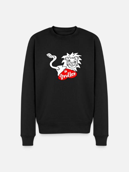 Brülllöwe - Männer Premium Bio Pullover - Schwarz